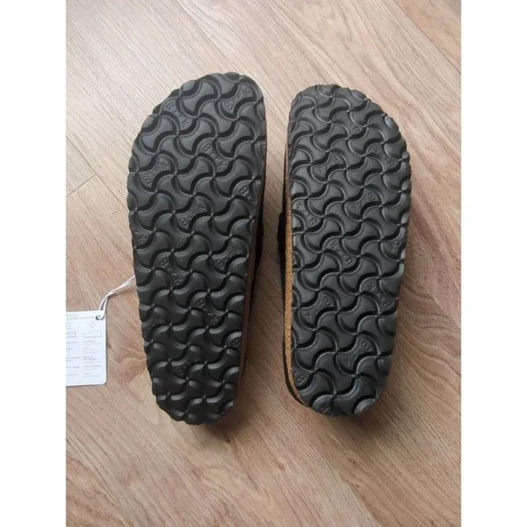 Birkenstock Buckley Suede Clogs Mules Black - Picture 14 of 15